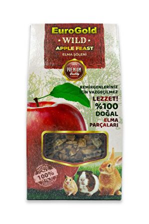 Eurogold Wild Apple Feast Tavşan, Hamster, Ginepig Kemirgen Elma Parçacıkları 70gr